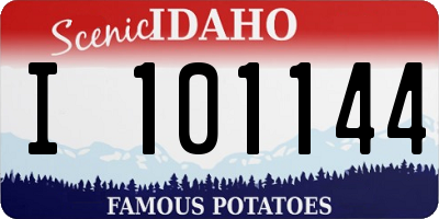 ID license plate I101144