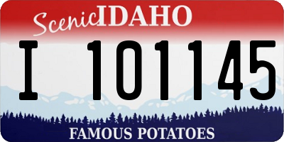 ID license plate I101145