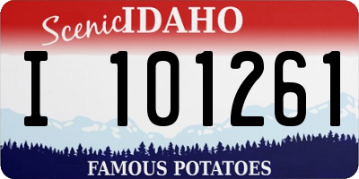ID license plate I101261