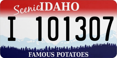 ID license plate I101307