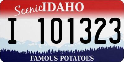 ID license plate I101323