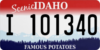 ID license plate I101340