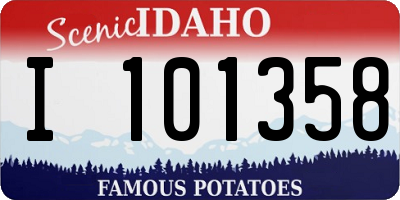 ID license plate I101358