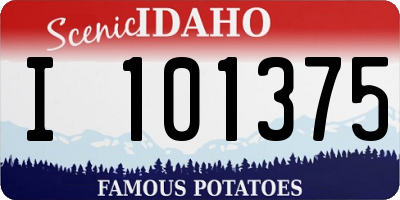 ID license plate I101375