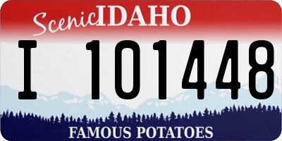 ID license plate I101448