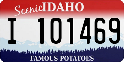 ID license plate I101469