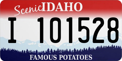 ID license plate I101528