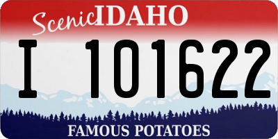 ID license plate I101622