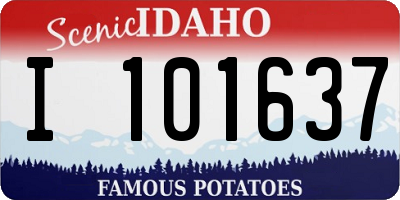ID license plate I101637