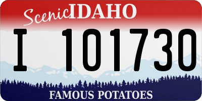 ID license plate I101730
