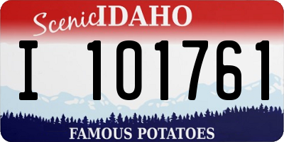 ID license plate I101761