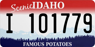 ID license plate I101779