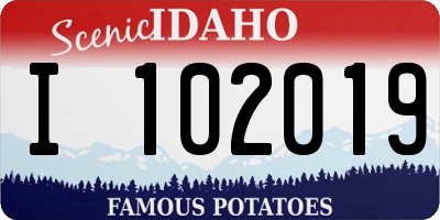 ID license plate I102019