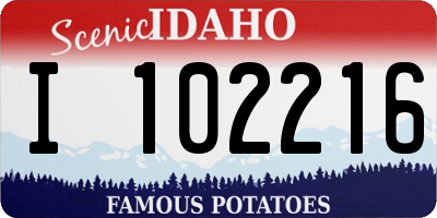 ID license plate I102216
