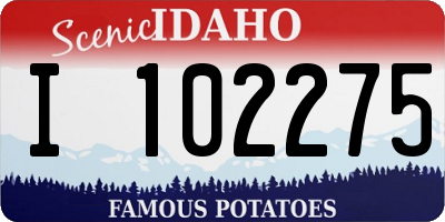 ID license plate I102275