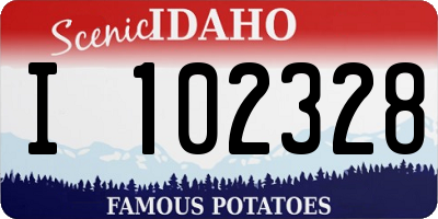 ID license plate I102328