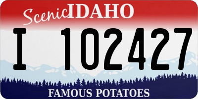 ID license plate I102427