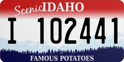 ID license plate I102441