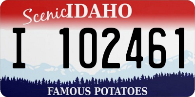 ID license plate I102461