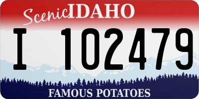 ID license plate I102479