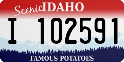 ID license plate I102591