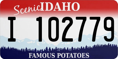 ID license plate I102779