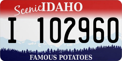 ID license plate I102960