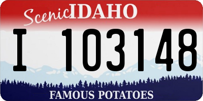 ID license plate I103148