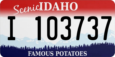 ID license plate I103737