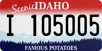 ID license plate I105005