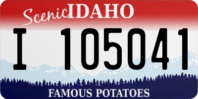 ID license plate I105041