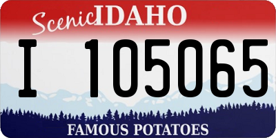 ID license plate I105065