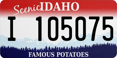 ID license plate I105075