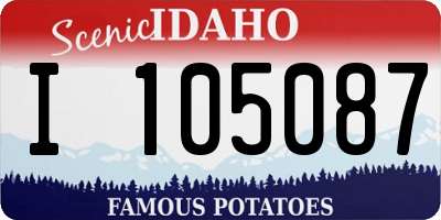 ID license plate I105087