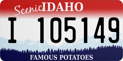 ID license plate I105149