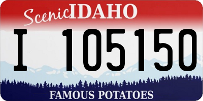 ID license plate I105150