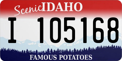 ID license plate I105168