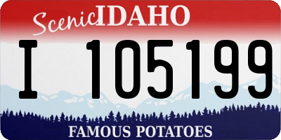 ID license plate I105199