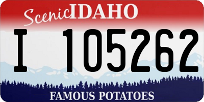 ID license plate I105262