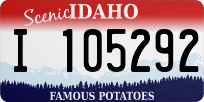 ID license plate I105292