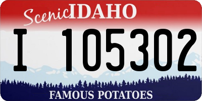ID license plate I105302