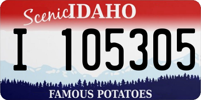 ID license plate I105305