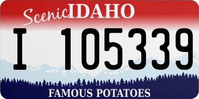 ID license plate I105339