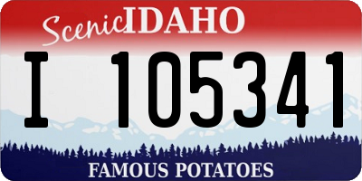 ID license plate I105341
