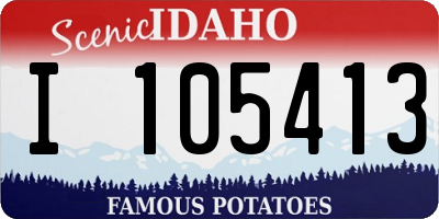 ID license plate I105413