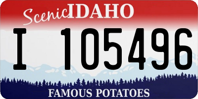 ID license plate I105496