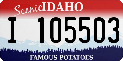ID license plate I105503