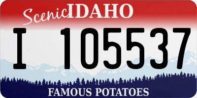ID license plate I105537