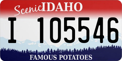 ID license plate I105546
