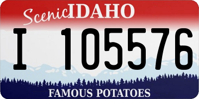 ID license plate I105576
